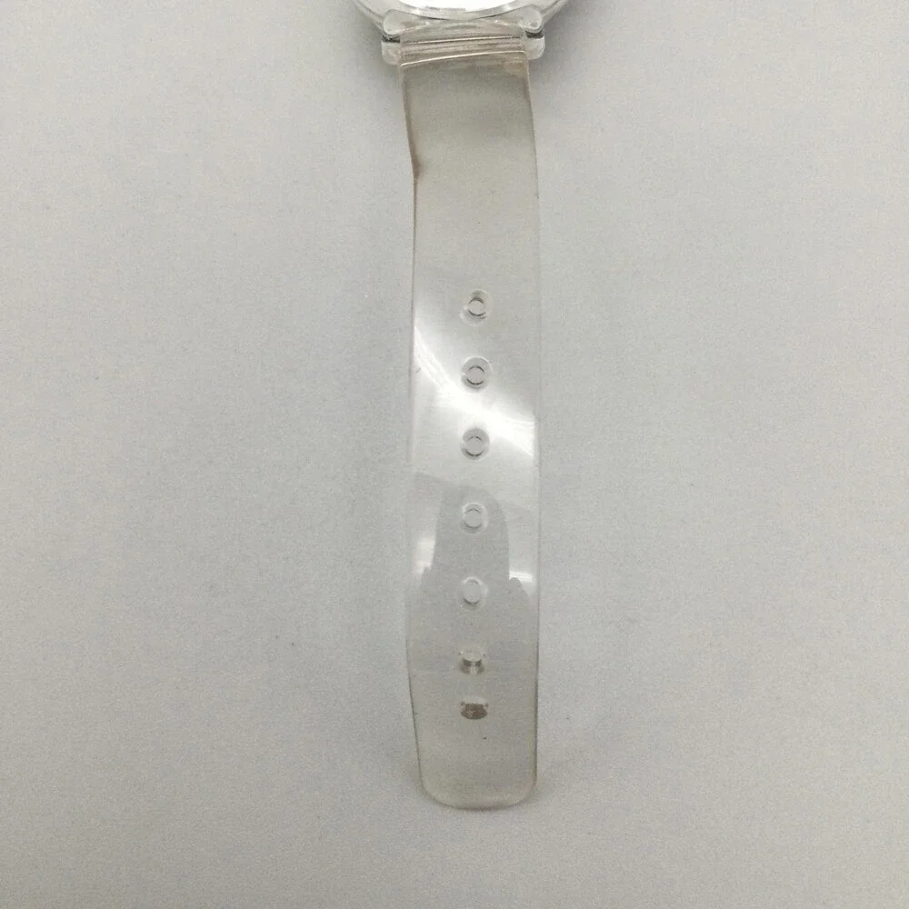 Disney Winnie The Pooh Girls Watch 30mm Clear Plastic Strap New Battery